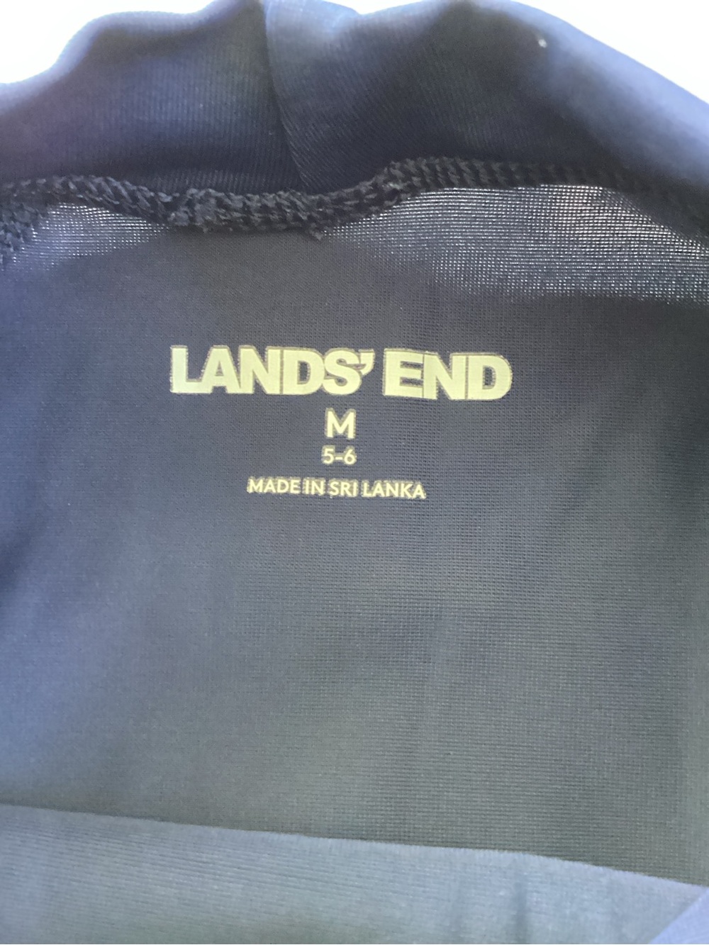 Lands' End Navy Rash Guard - Picture 5 of 8